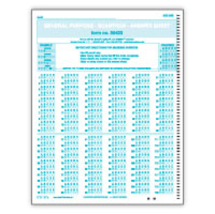 Image of Scantron Form 30423